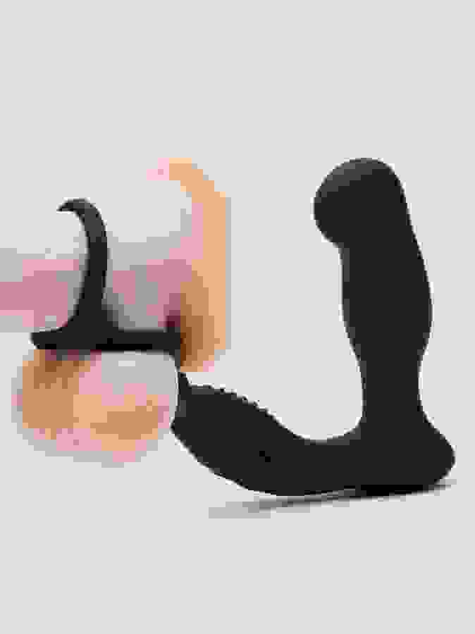 Nexus Revo Embrace Remote Control Rotating Double Cock Ring Prostate Massager, Black, hi-res